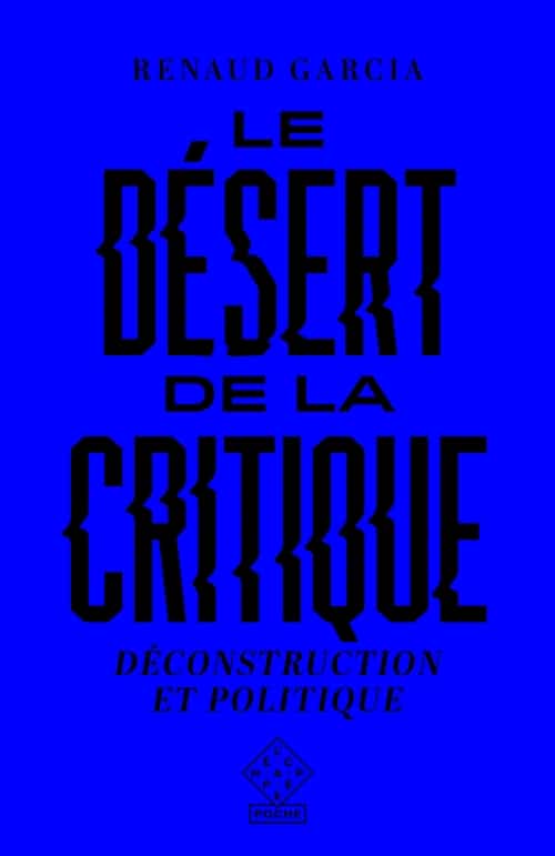 LE DESERT DE LA CRITIQUE - Couv